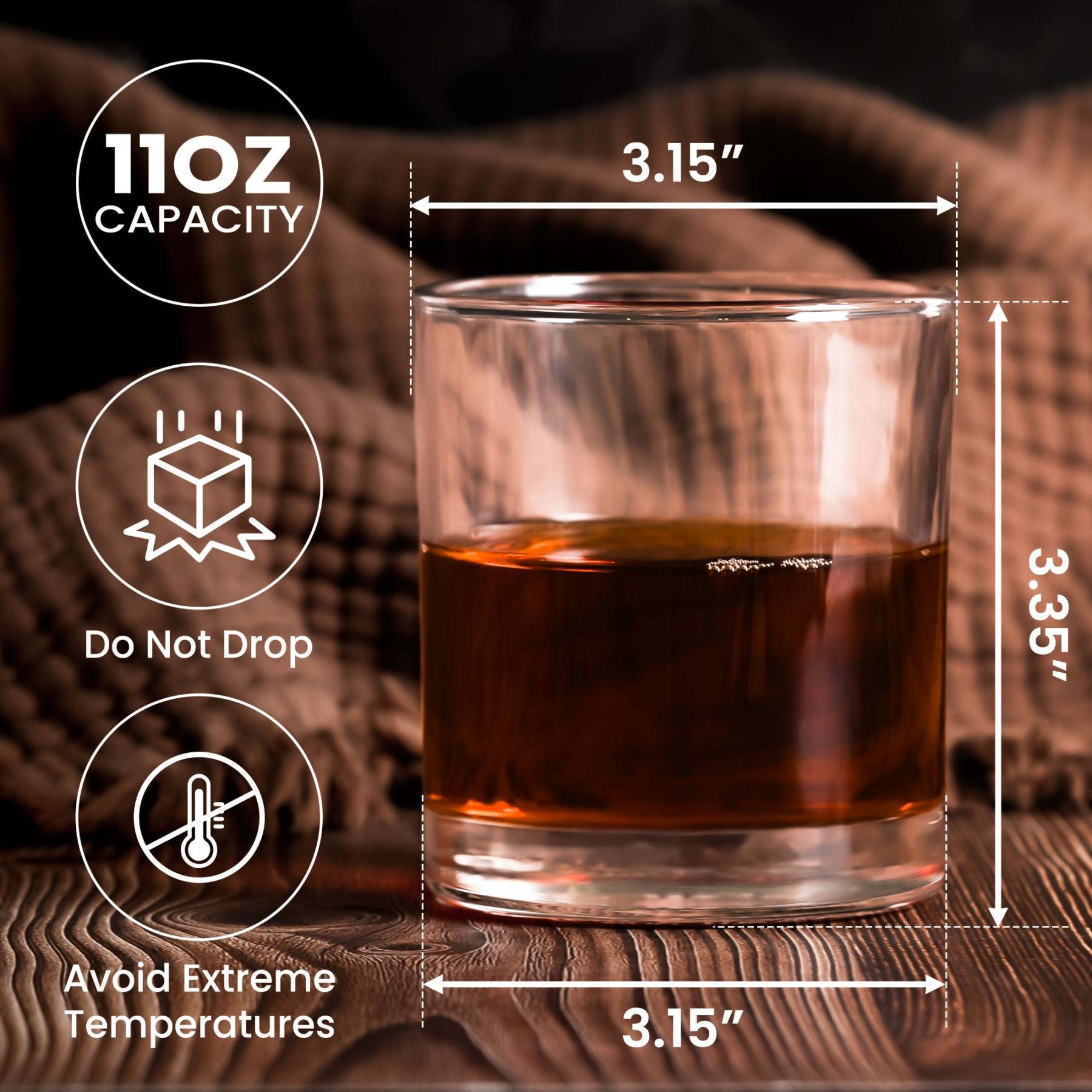 We Love You Every Day - Personalized Whiskey Glass With Photo