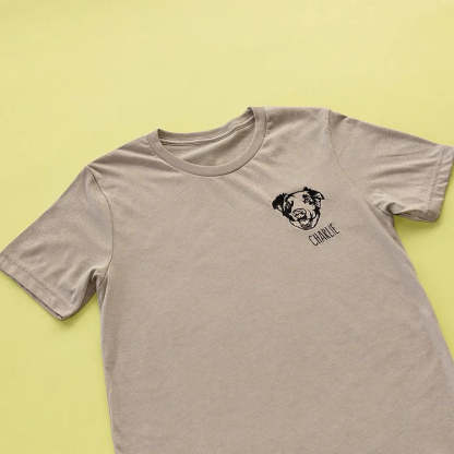 Custom Embroidered Pet Face T-shirt, Sweatshirt, Hoodie