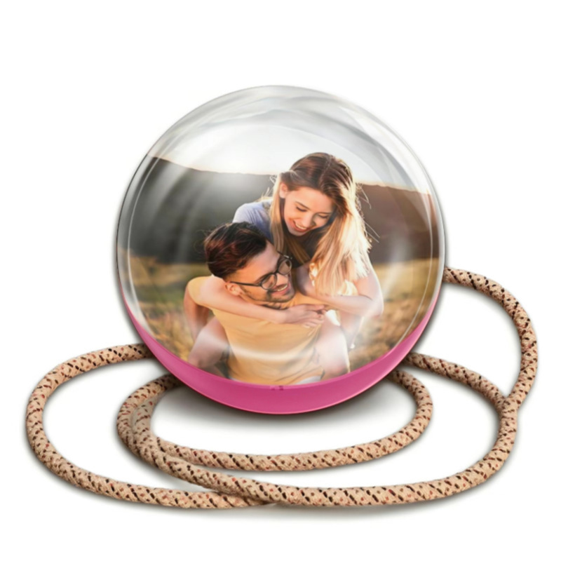 2.7inch Crystal Ball with Electronic Display DIY Video Import Possible Unique Gift for Home & Office Light-Up Sphere