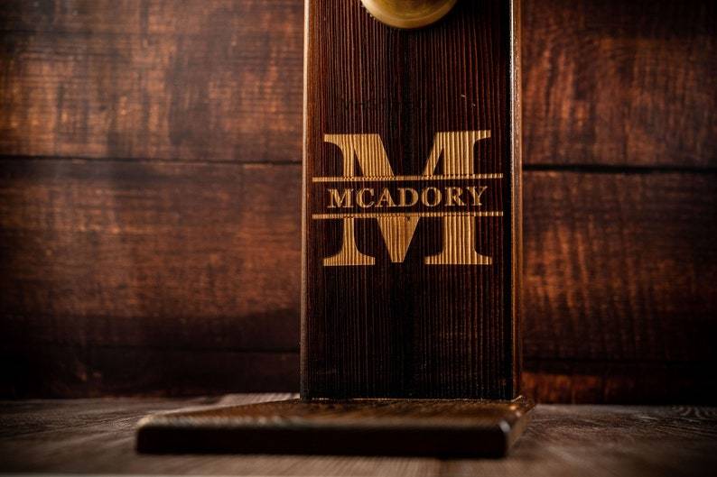 Personalized Wooden Whiskey Dispenser, Engraved Liquor Dispenser, Bar, Home Bar, Pub and Pub Shed, Wine, Vodka, Bourbon, Wood Drink Fountain-Creatgifts