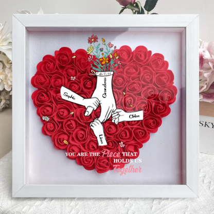 Mum, You Hold Us Together - Personalized Flower Shadow Box