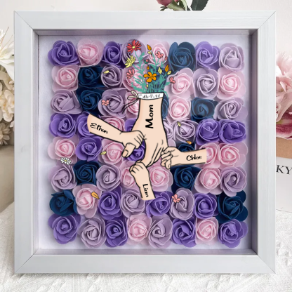 Mum, You Hold Us Together - Personalized Flower Shadow Box