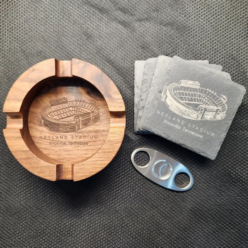 Neyland Stadium Walnut Cigar Ash Tray