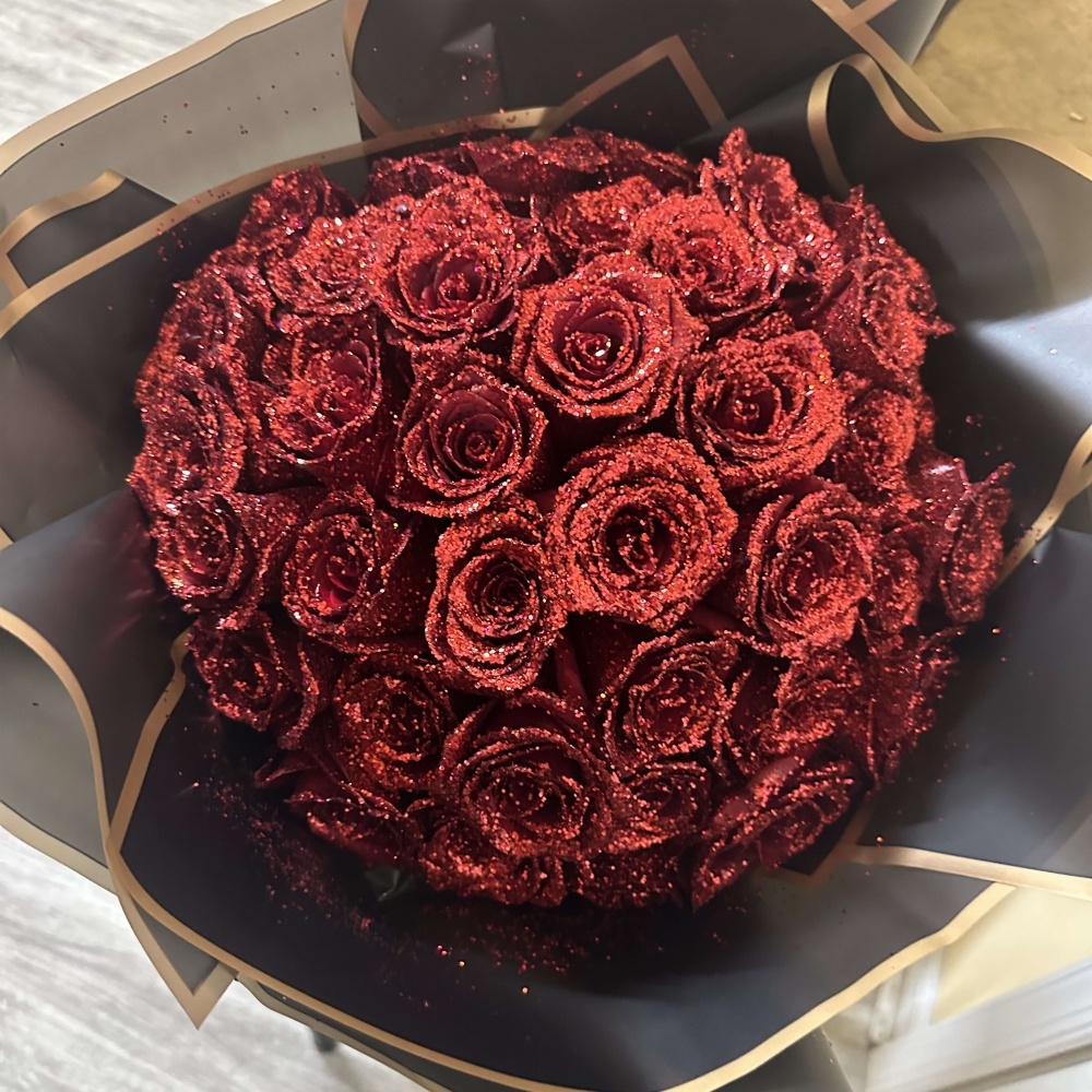 💕Glitter Rose Bouquet💕 - An Ideal Expression of Love(Buy More Save More)