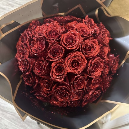 💕Glitter Rose Bouquet💕 - An Ideal Expression of Love(Buy More Save More)
