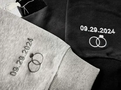 Custom Embroidered Portrait Sweatshirt - Couple & Family Hoodie Anniversary Gift