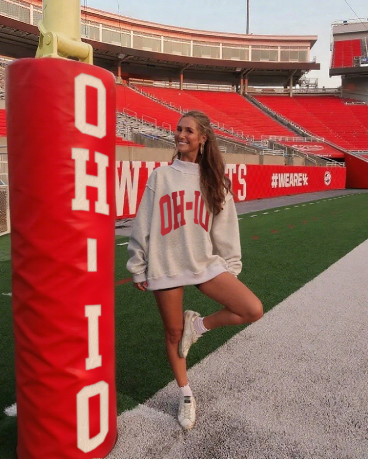 Personalized Team Two-Way Stand-Up Collar Sweatshirt