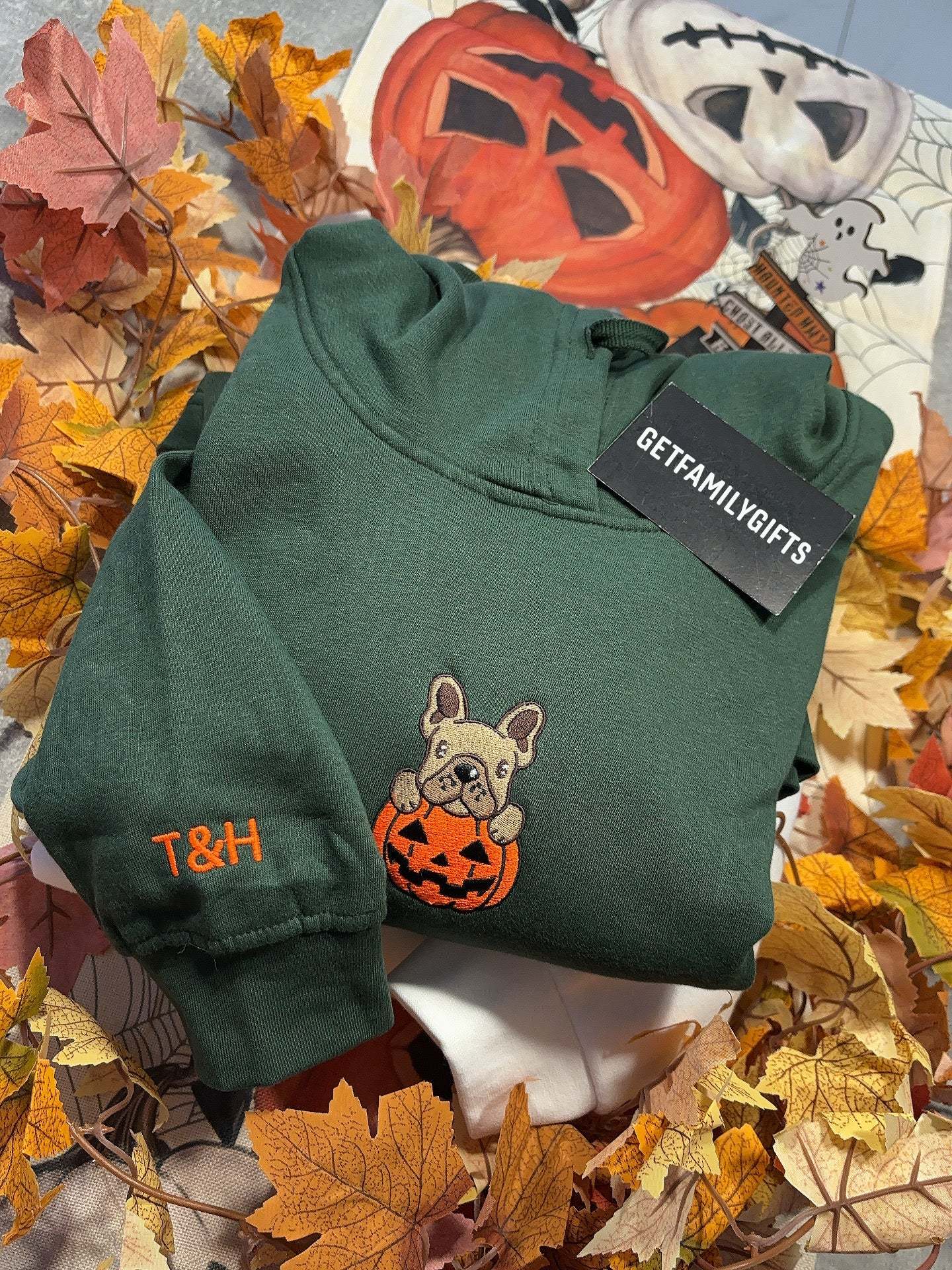 Halloween Cute Pumpkin Dog Sweatshirt / Hoodie
