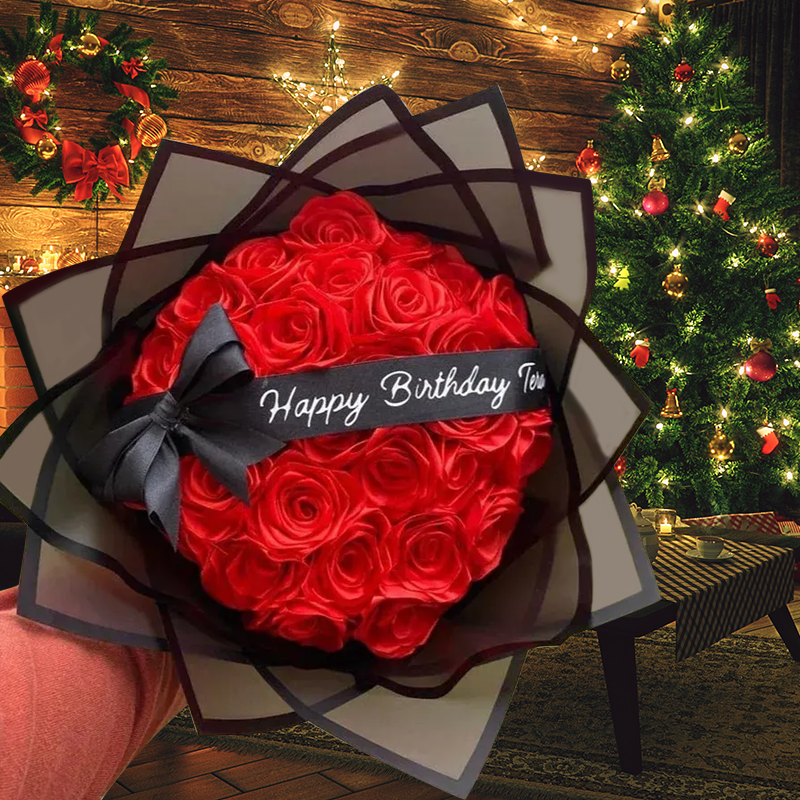 Eternal Roses - HandMade From Satin Ribbon(Never Wither)-forlovever