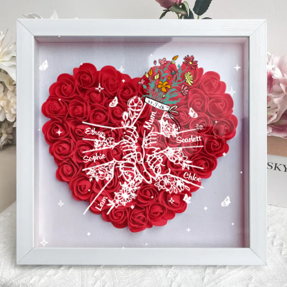 Mum Holds Us Together - Custom Flower Shadow Box