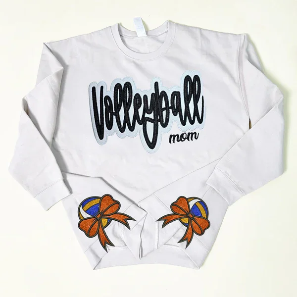 Volleyball Glitter Mom Sweatshirt,Hoodie,For Sport Lover