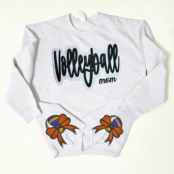 Volleyball Glitter Mom Sweatshirt,Hoodie,For Sport Lover