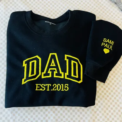 Custom Embroidered T-shirt&Sweatshirt For Custom papà,papá,pai