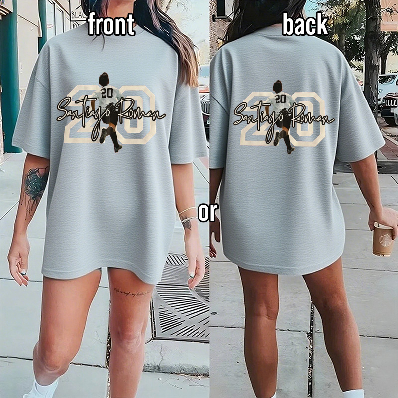 Custom Sports Jersey Photo Sweatshirt – Player Name & Number Design