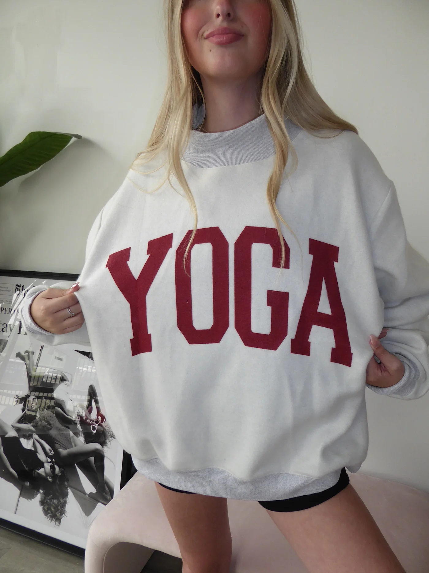 Pilates/Yoga Game Day Mock Neck Reversible Sweatshirt