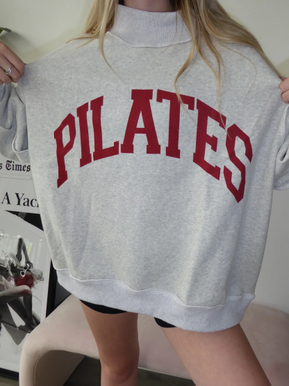 Pilates/Yoga Game Day Mock Neck Reversible Sweatshirt