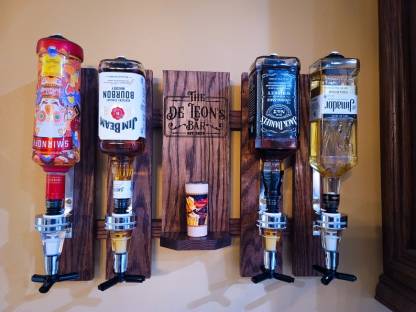 Wall Mount Liquor Dispenser Whiskey Dispenser Tequila Dispenser Bourbon Dispenser Bar Decor Man Cave Personalized Dispenser Gift For Him-Creatgifts