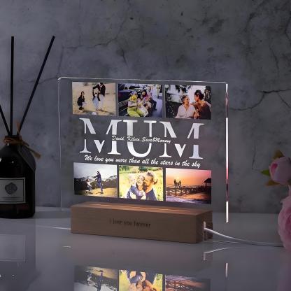 Personalized Custom Photo Night Light – Perfect Gift for Mom