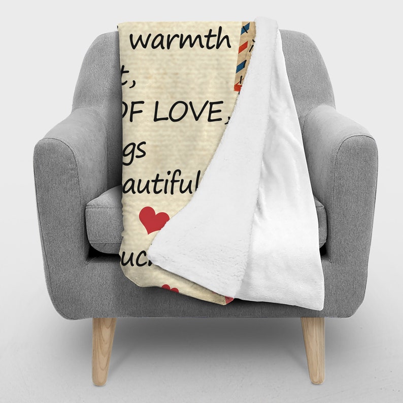 To My Daughter Photo Blanket-Letter Throw Blanket For Daughter