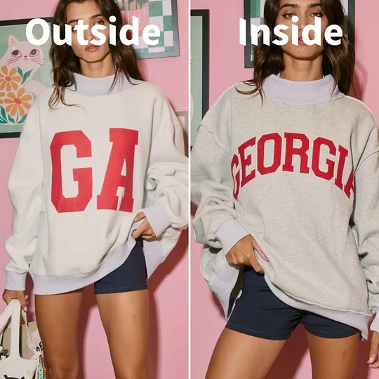 Georgia/GA Reversible Mockneck