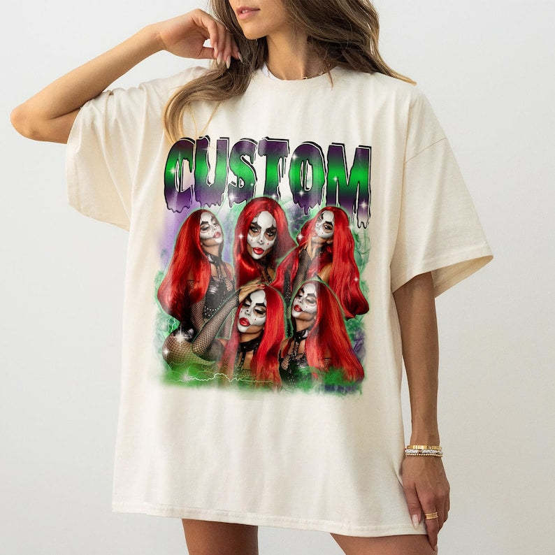 Custom Girl Friend Photo Halloween Vintage Tee/Sweatshirts