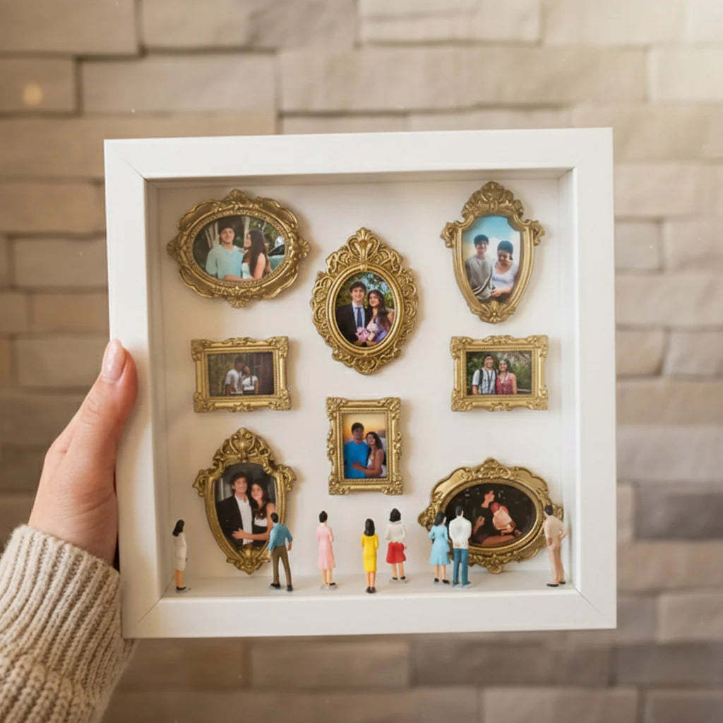 Museum-style photo frame - Special gifts for couples/family/friends