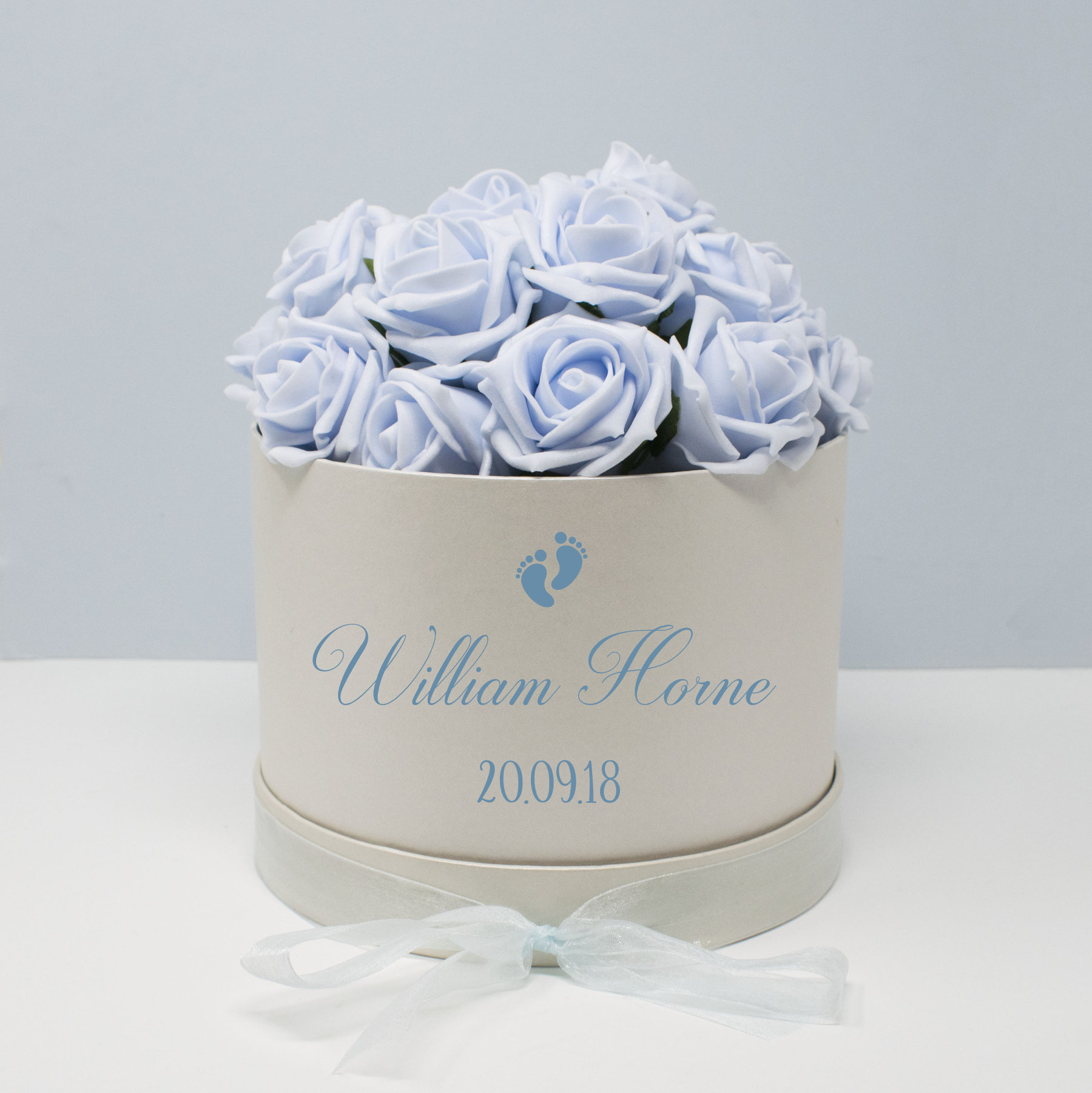 Personalised Baby Shower Flower Hat Box, Mum To Be Gifts, Newborn Baby Shower Gifts
