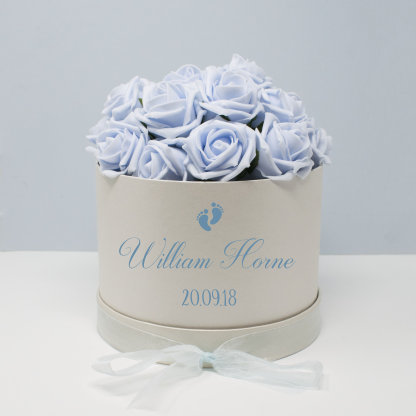 Personalised Baby Shower Flower Hat Box, Mum To Be Gifts, Newborn Baby Shower Gifts
