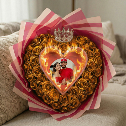 Everlasting Glitter Roses With Photo - Burnaway Edition