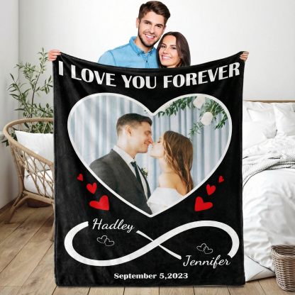 Custom Couple Blanket Photo,Valentine's Day gifts💓