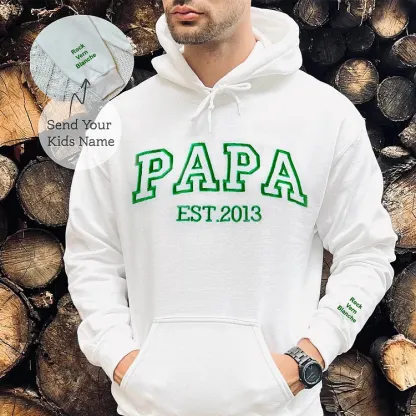 Custom Embroidered T-shirt&Sweatshirt For Custom papà,papá,pai