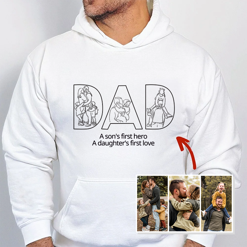 Best Dad Ever -Embroidered Sweatshirt For Father's Day - Gifts for Dad, Papa, Daddy and Grandpa