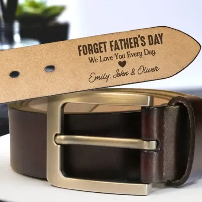 Personalized Engraved Leather Belt Gift For Dad Funny Gift For Husband