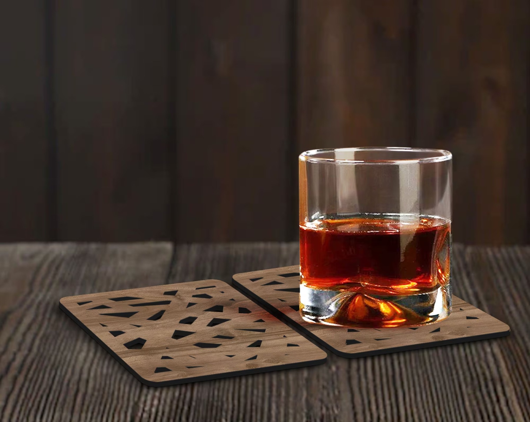 Personalized Embossed Named Wooden Whiskey Dispenser and Wood Coasters Set, Bar, Pub, Wine, Vodka, Liquor Dispenser, Wood Whiskey Fountain-Creatgifts