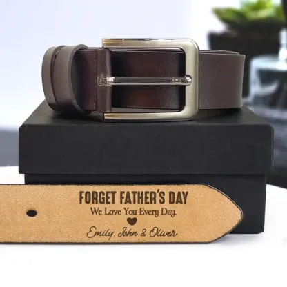 Personalized Engraved Leather Belt Gift For Dad Funny Gift For Husband