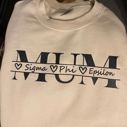 Custom Mama Sweatshirt with Kid Name, Personalized Mom Sweater Minimalist Mommy Custom Gift for Mother, Mom Gift for Her T-Shirt-Creatgifts