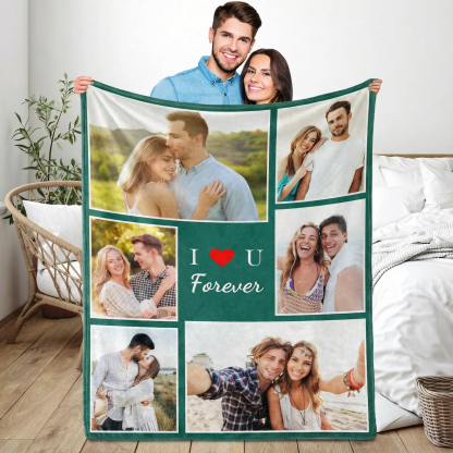 Custom Couple Blanket Photo,Valentine's Day gifts💓