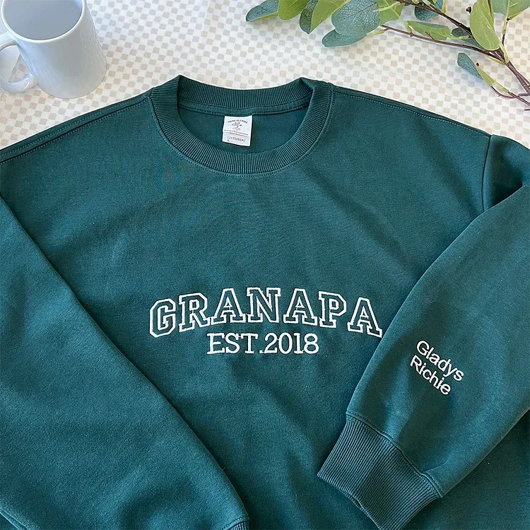 Custom Embroidered T-shirt&Sweatshirt For Custom papà,papá,pai