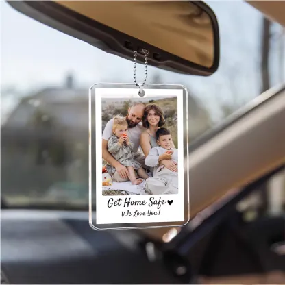 Personalized Dad Car Visor Clip PHOTO INCLUDED, Father's Day Gift for Dad Grandpa, Drive Safe Sun Visor, New Dad Gift, Dad Picture Frame