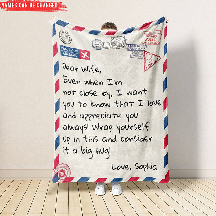 Personalized Family Letter Blanket Gift For Birthday Gifts For Her/Him