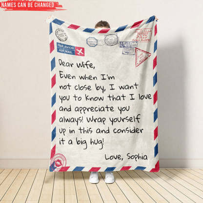 Personalized Family Letter Blanket Gift For Birthday Gifts For Her/Him