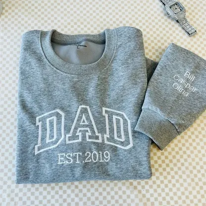 Custom Embroidered T-shirt&Sweatshirt For Custom papà,papá,pai