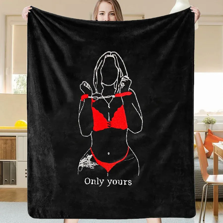 Sexy Custom Photo Blanket – Personalized Anniversary Gift for Him