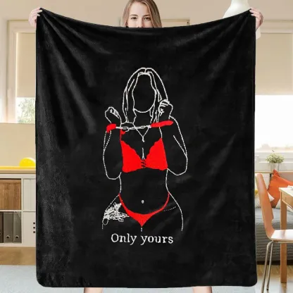 Sexy Custom Photo Blanket – Personalized Anniversary Gift for Him