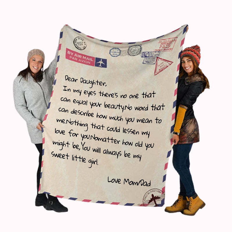 Mothers Day Gifts - Gifts for Mom - Personalized Mom Blanket - Letter 