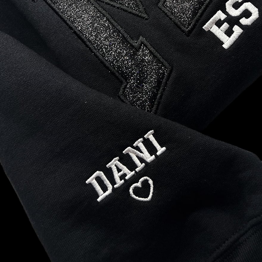 Custom Embroidered Applique Glitter Mama Sweatshirt - Gift for Mom Popular Now