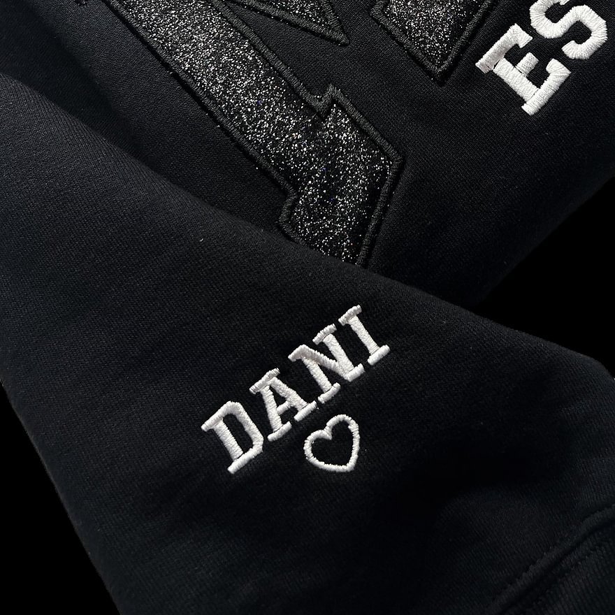 Custom Embroidered Applique Glitter Mama Sweatshirt - Gift for Mom Popular Now