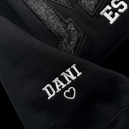 Custom Embroidered Applique Glitter Mama Sweatshirt - Gift for Mom Popular Now