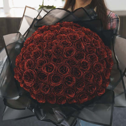 💕Glitter Rose Bouquet💕 - An Ideal Expression of Love(Buy More Save More)