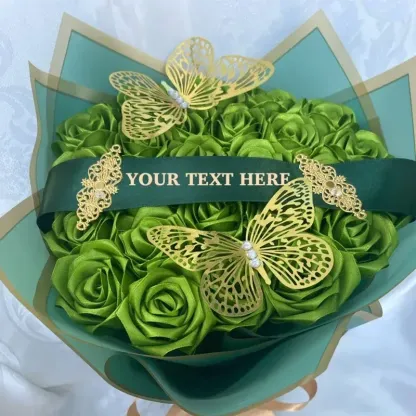 Eternal Roses - HandMade From Satin Ribbon(Never Wither)-forlovever